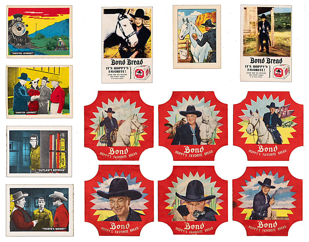 1938-1952 The Lone Ranger & Hopalong Cassidy Collection (365) with Bread Labels, Premiums & Complete/Near Sets
