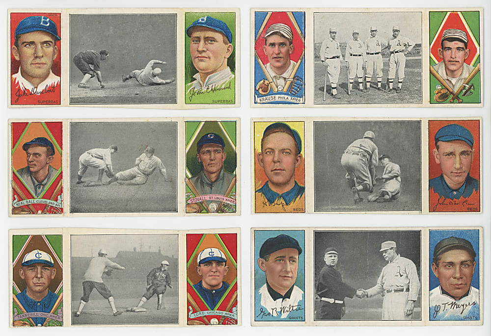 1912 T202 Hassan Triple Folders Starter Set (31) with (4) Hall of Famers