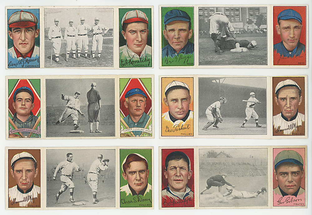 1912 T202 Hassan Triple Folders Starter Set (31) with (4) Hall of Famers