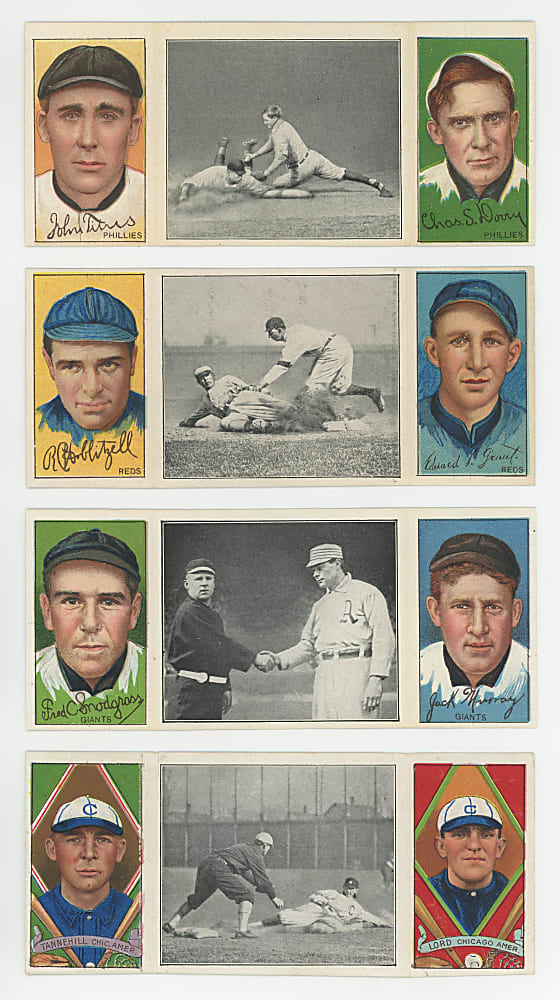 1912 T202 Hassan Triple Folders Starter Set (31) with (4) Hall of Famers