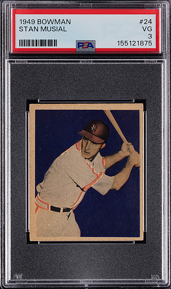 1949 Bowman #24 Stan Musial PSA VG 3
