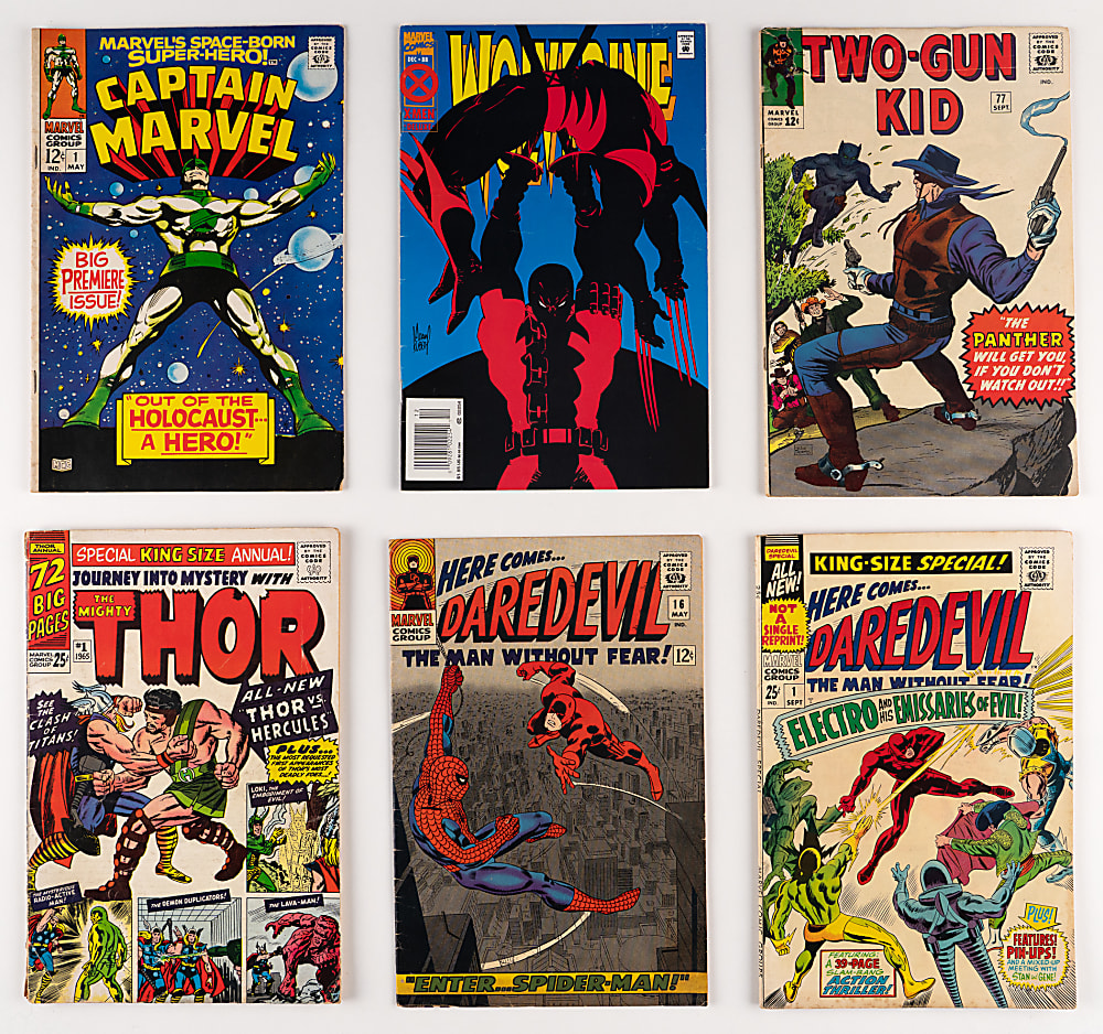 1960s-1990s Marvel Comic Book Collection (61) with Daredevil #16 & Journey Into Mystery Annual #1