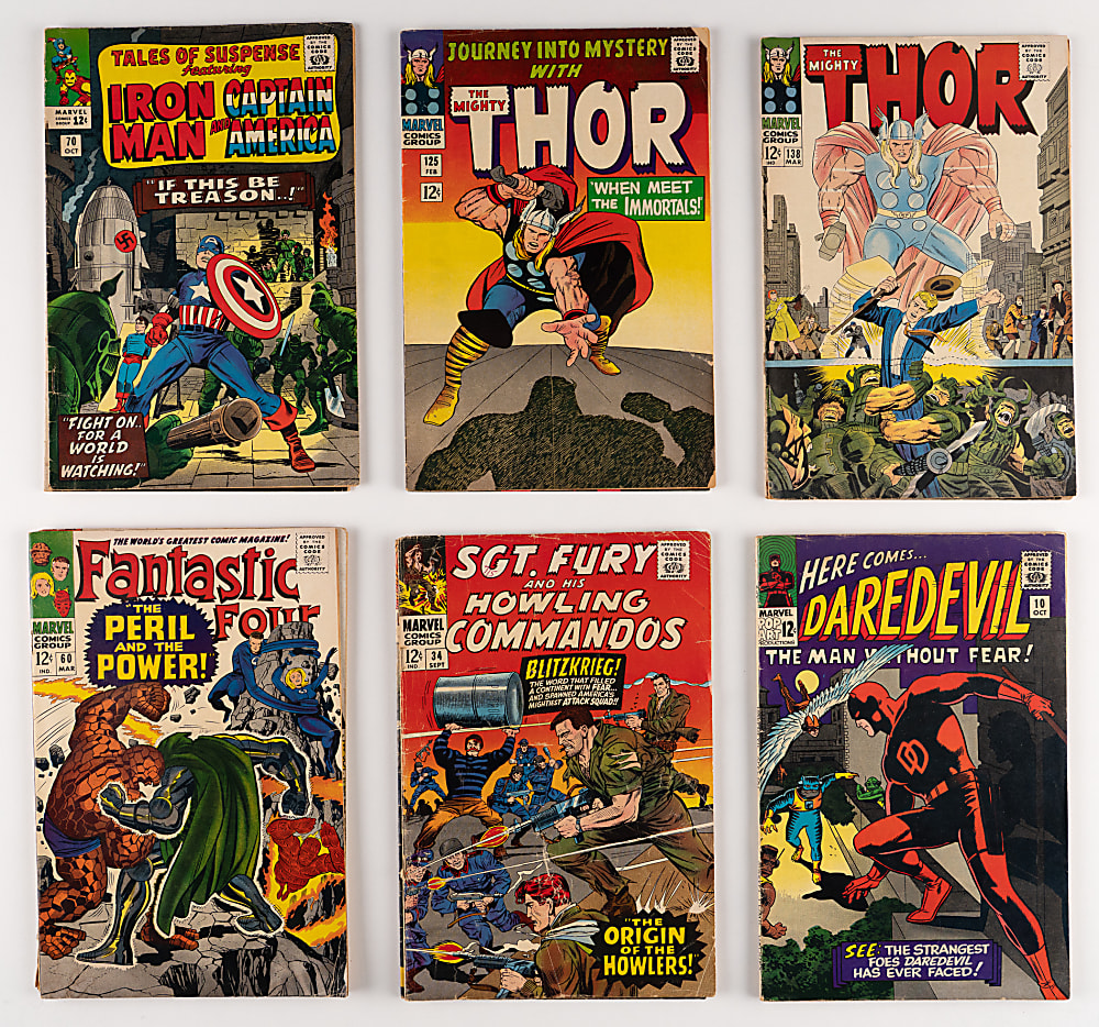1960s-1990s Marvel Comic Book Collection (61) with Daredevil #16 & Journey Into Mystery Annual #1