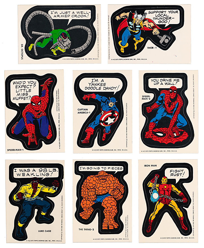 1975 Topps Comic Book Heroes Starter Set (17/40) with Keys Plus (4) Checklists - Sharp!
