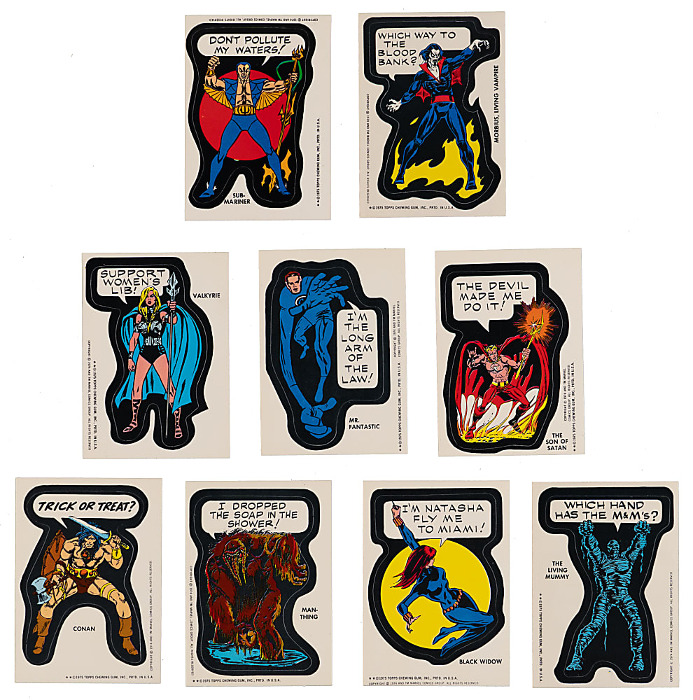 1975 Topps Comic Book Heroes Starter Set (17/40) with Keys Plus (4) Checklists - Sharp!