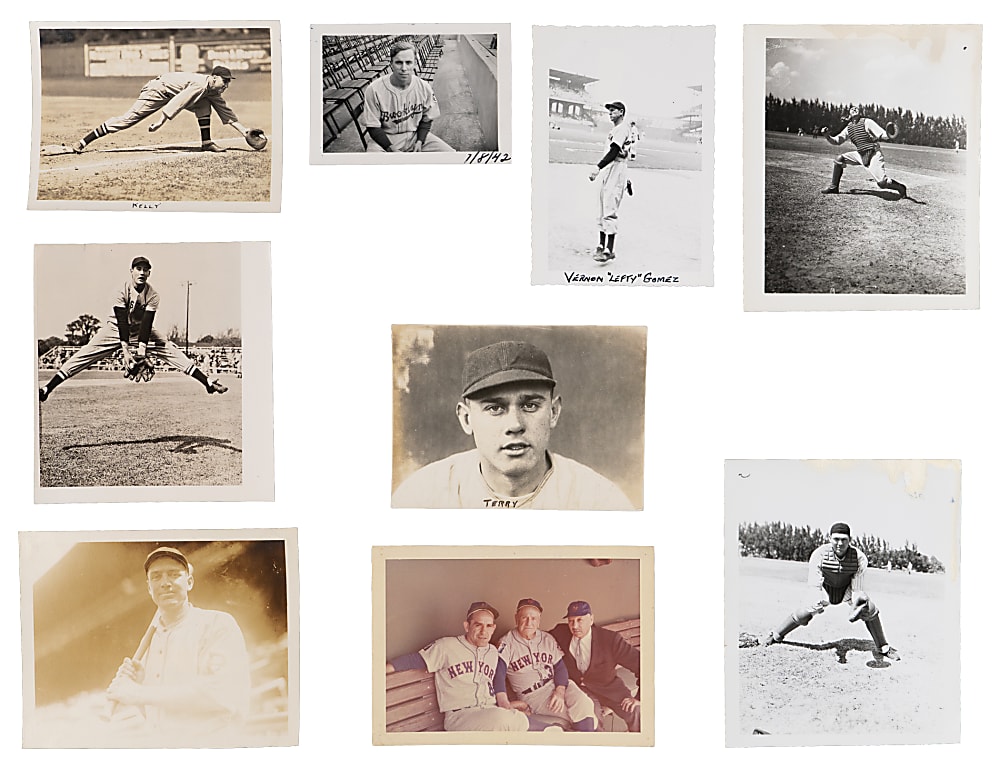 Extraordinary 1920s-1940s Original Snapshots & Small Photos (450) with Hall of Famers (34) Including Honus Wagner (2)