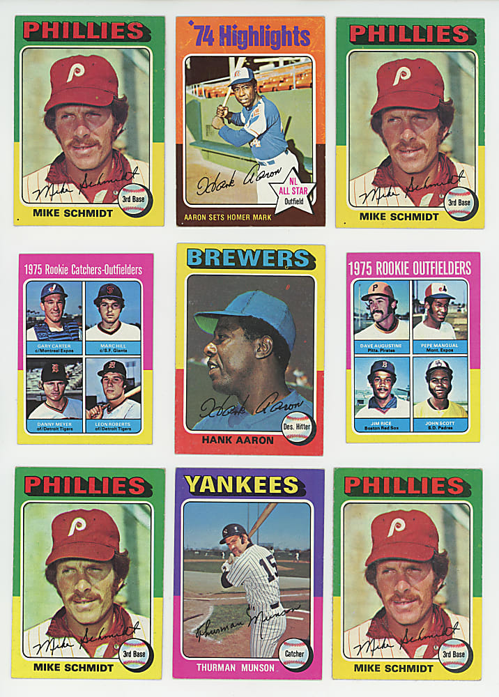 1975 Topps Regular & Mini Collection (975+) with (140+) Hall of Famers