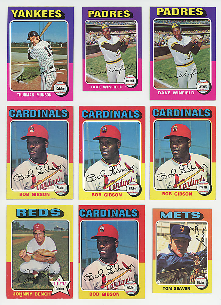 1975 Topps Regular & Mini Collection (975+) with (140+) Hall of Famers