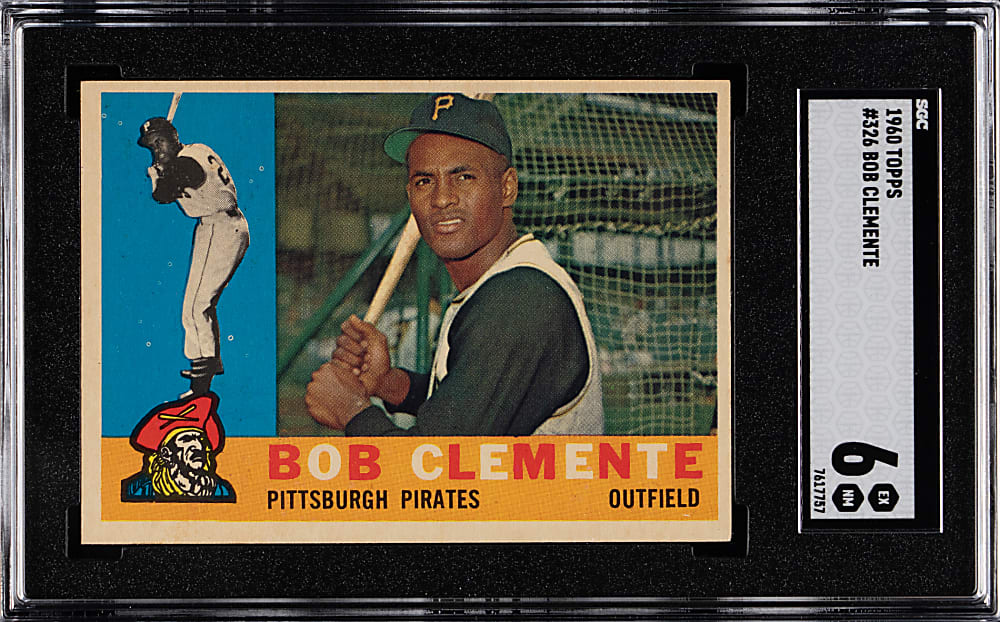 1960 Topps #326 Roberto Clemente SGC EX/NM 6