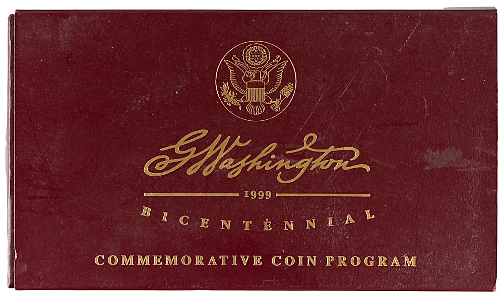 1999 George Washington Bicentennial Commemorative $5 Gold Proof Coin in Presentation Case