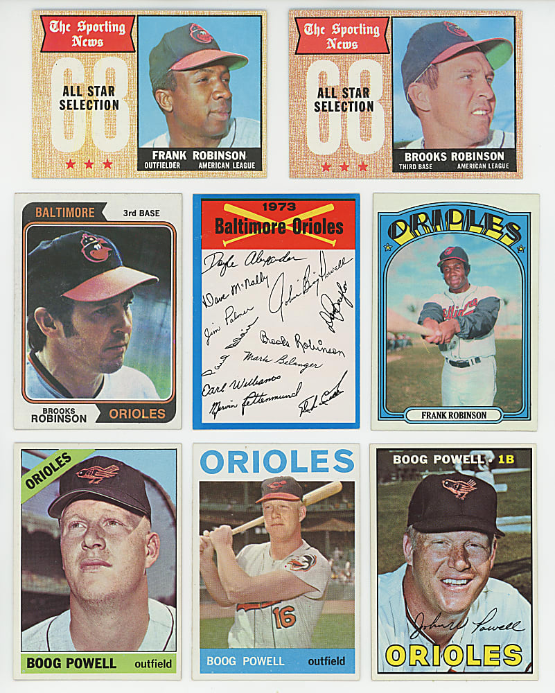 1959-1975 Topps Baltimore Orioles Collection (487) - Sharp!