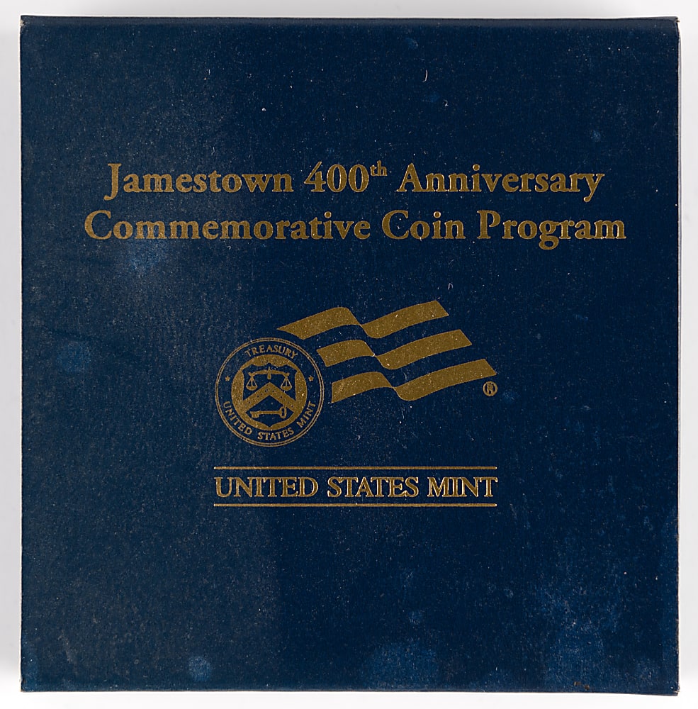 2007 Jamestown 400th Anniversary Commemorative $5 Gold Proof Coin in Presentation Case