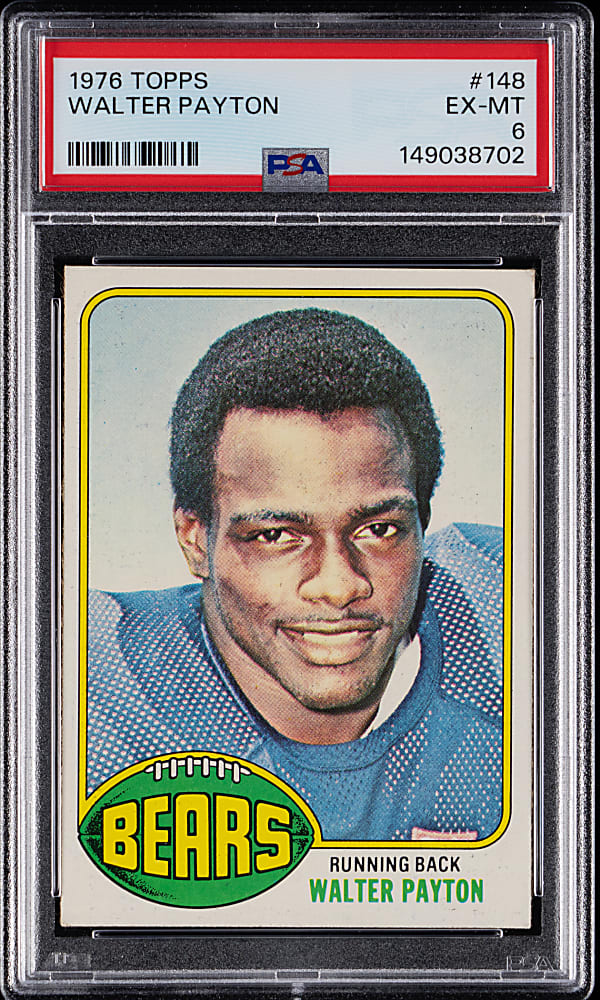 1976 Topps Football #148 Walter Payton Rookie PSA EX-MT 6