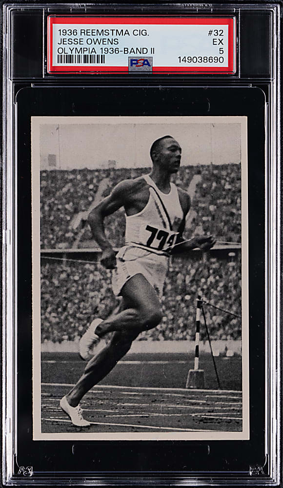 1936 Reemstma Olympia 1936 (Band II) #32 Jesse Owens PSA EX 5