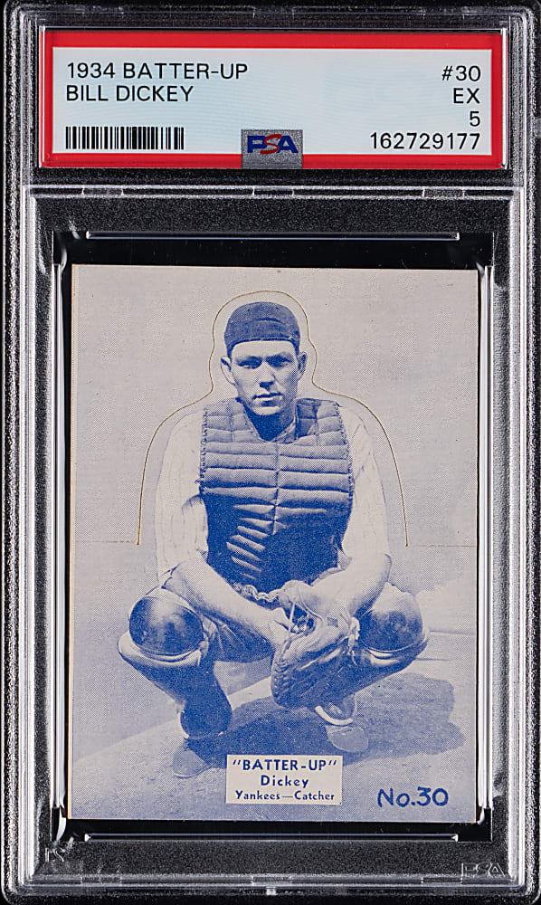 1934 R318 Batter-Up #30 Bill Dickey PSA EX 5