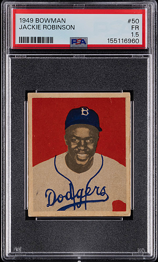 1949 Bowman #50 Jackie Robinson Rookie PSA FAIR 1.5