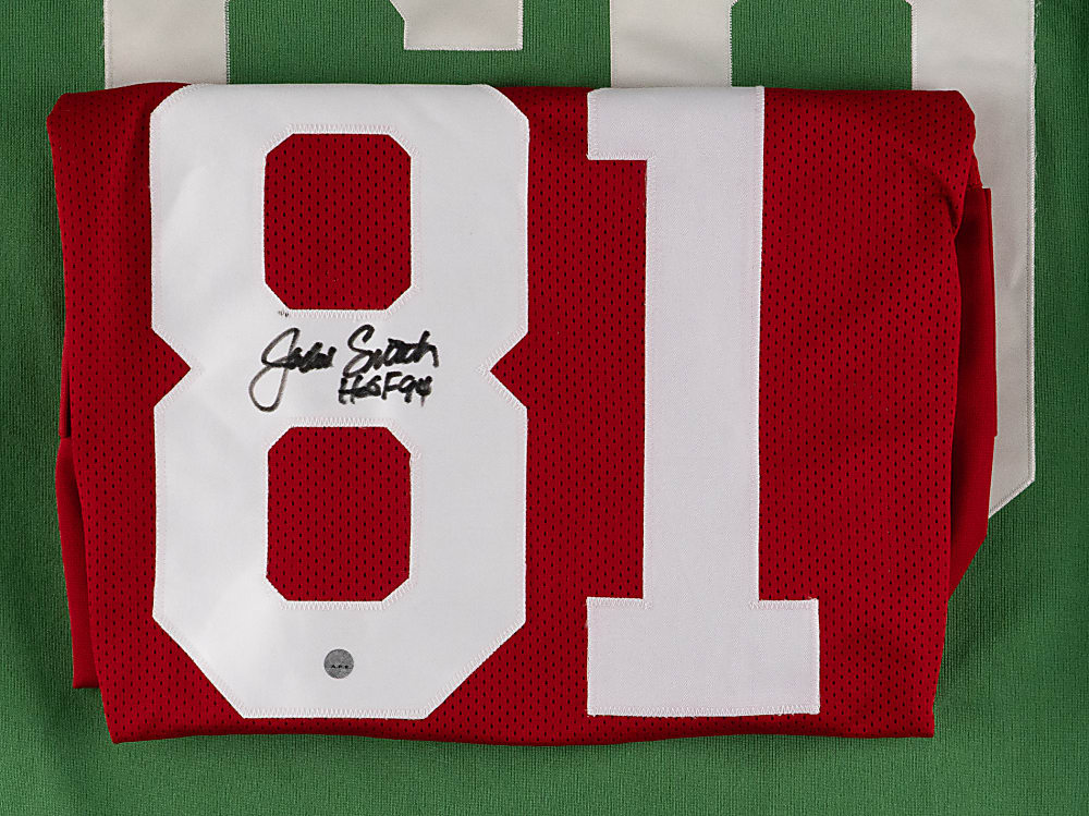 NFL Hall of Famer Signed Jersey Quartet with Chuck Bednarik & Gale Sayers