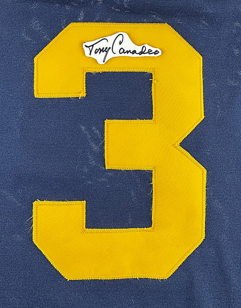 NFL Signed Cuts-on-Jersey Mitchell & Ness Quintet with Graham, Nitschke & Van Buren