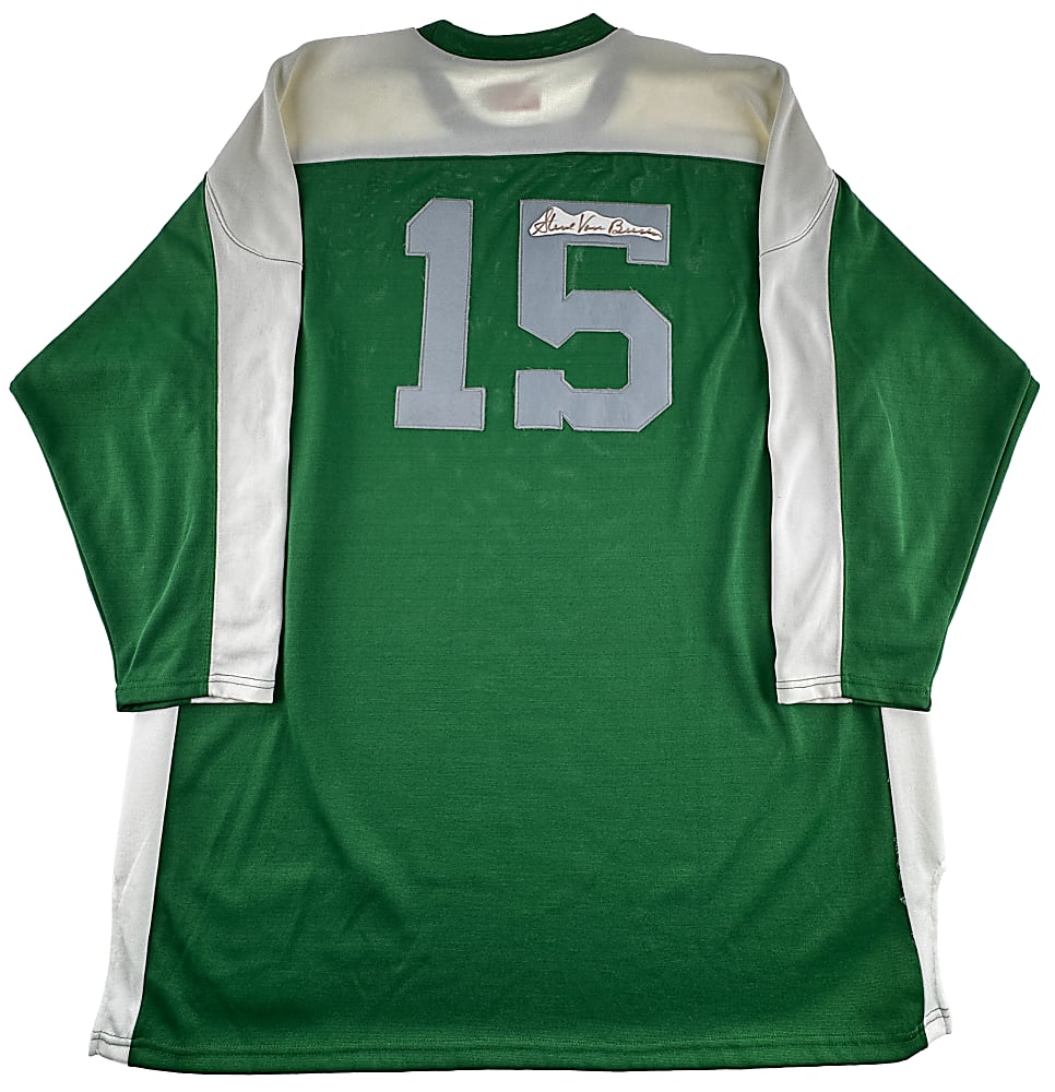 NFL Signed Cuts-on-Jersey Mitchell & Ness Quintet with Graham, Nitschke & Van Buren