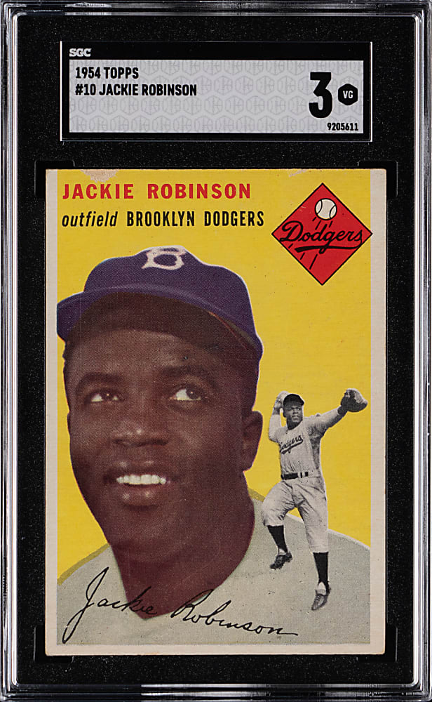 1954 Topps #10 Jackie Robinson SGC VG 3