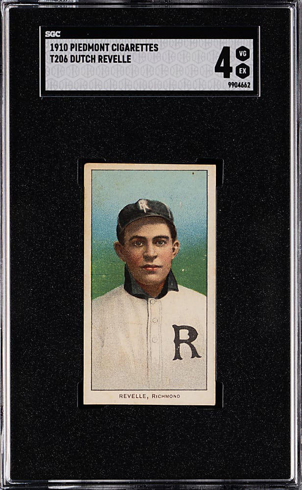1909-1911 T206 White Border Dutch Revelle Southern Leaguer SGC VG/EX 4