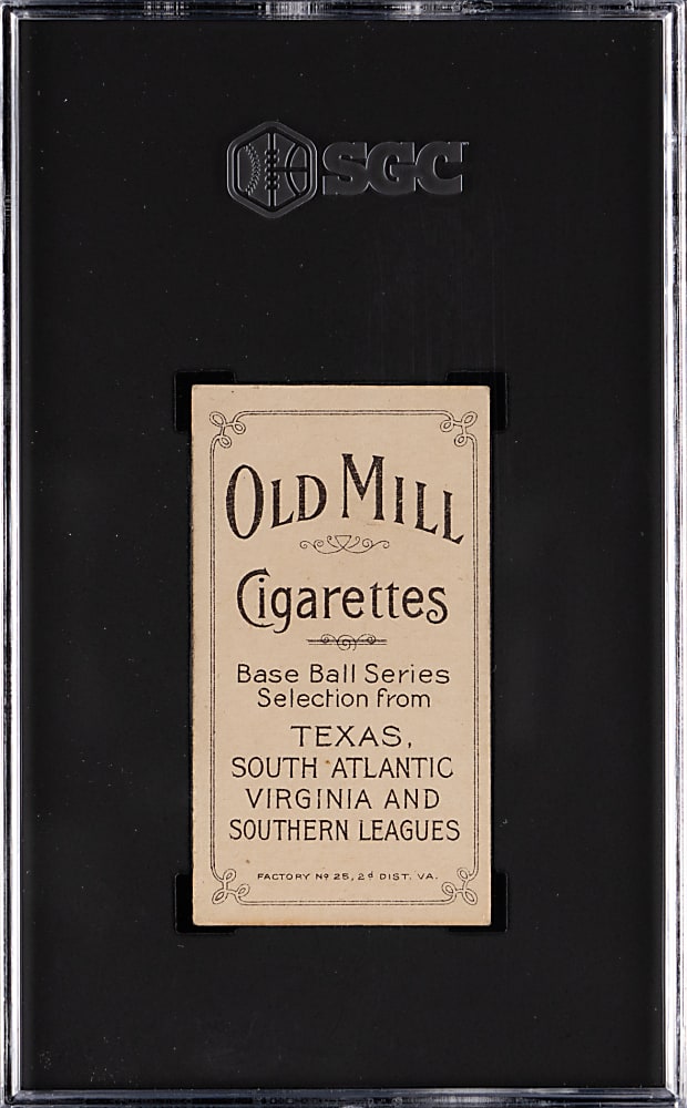 1909-1911 T206 White Border Al Orth Southern Leaguer SGC VG 3 - Old Mill Back