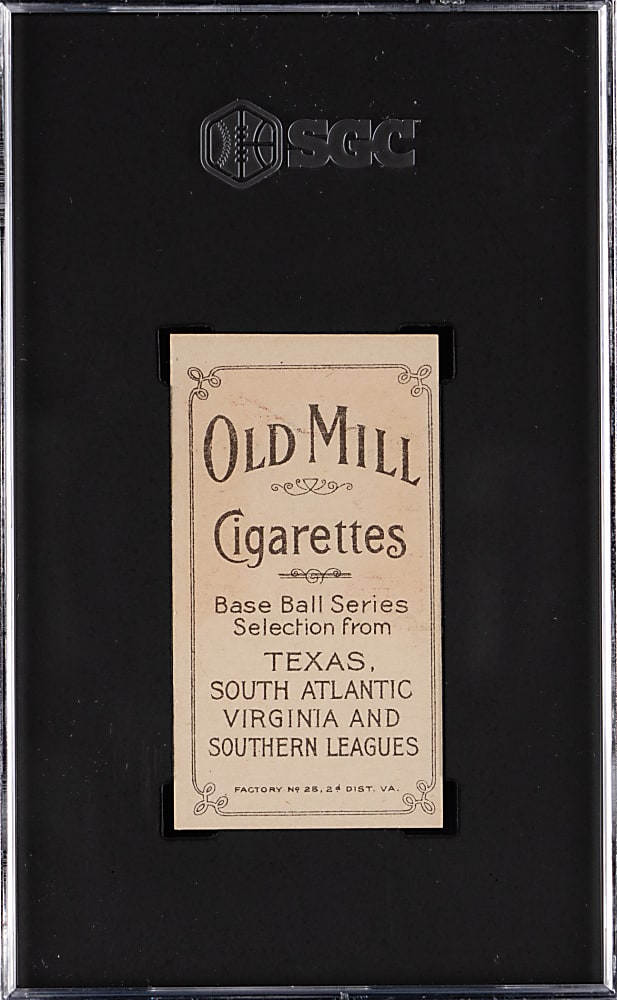 1909-1911 T206 White Border James Westlake Southern Leaguer SGC VG 3 - Old Mill Back