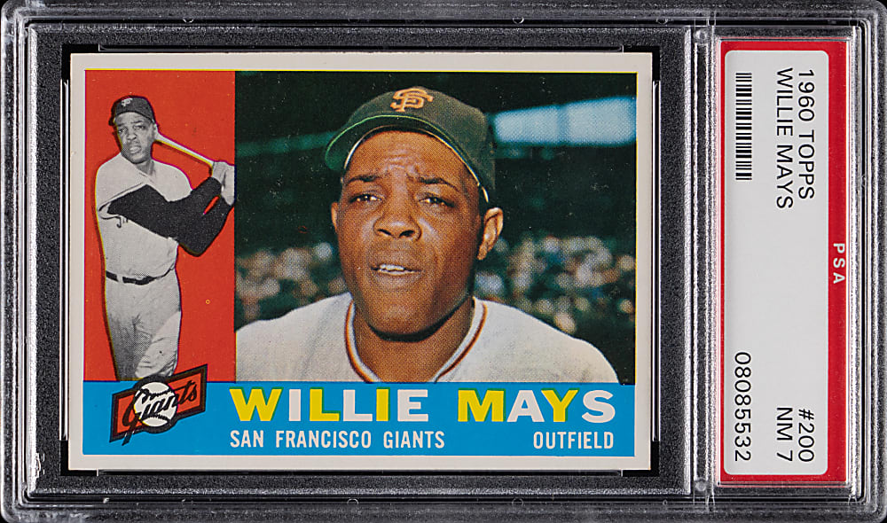 1960 Topps #200 Willie Mays PSA NM 7
