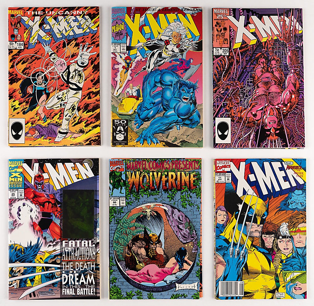 1980s-1990s Marvel X-Men Related Comic Book Bundle (113) with First Series Issues