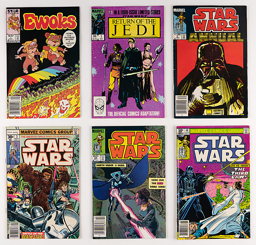 1970s-1980s Marvel Science Fiction/Fantasy Comic Book Collection (98) with Star Wars & Indiana Jones
