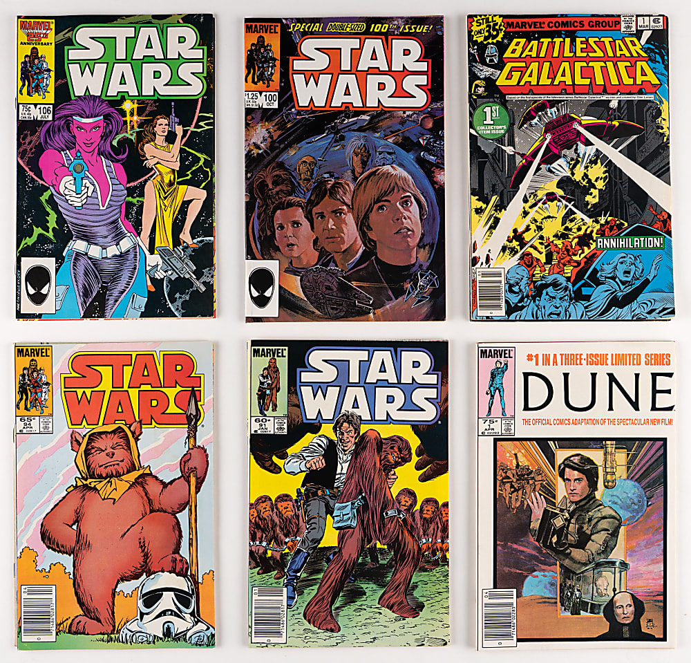 1970s-1980s Marvel Science Fiction/Fantasy Comic Book Collection (98) with Star Wars & Indiana Jones