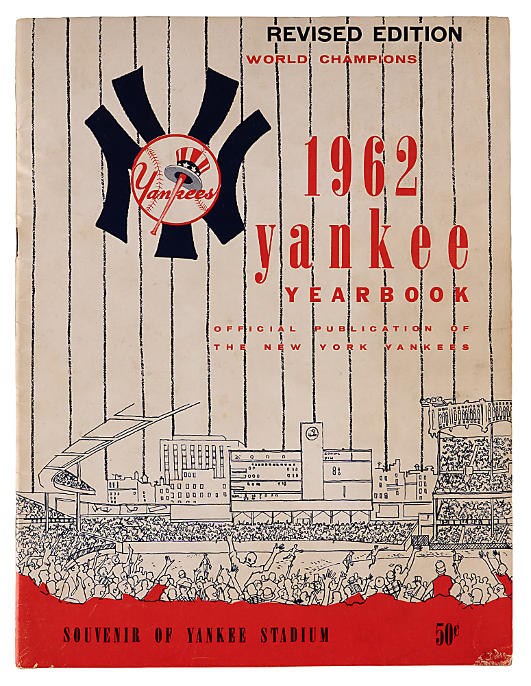 1962 New York Yankees Team-Signed Yearbook with (8) Signatures Including Mickey Mantle, Whitey Ford & Yogi Berra - Full JSA LOA