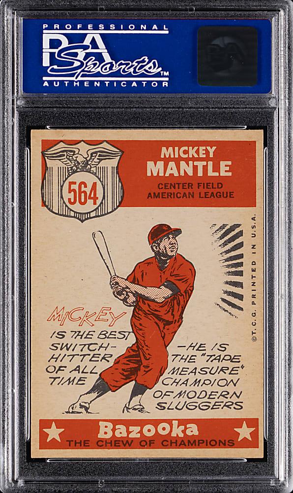 1959 Topps #564 Mickey Mantle All-Star PSA NM 7