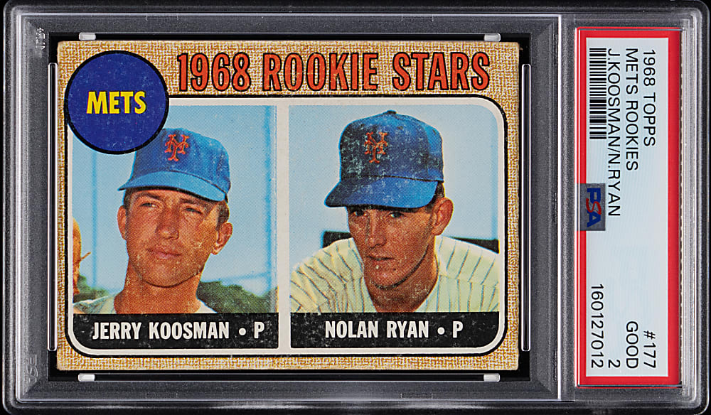 1968 Topps #177 Nolan Ryan Rookie PSA GOOD 2
