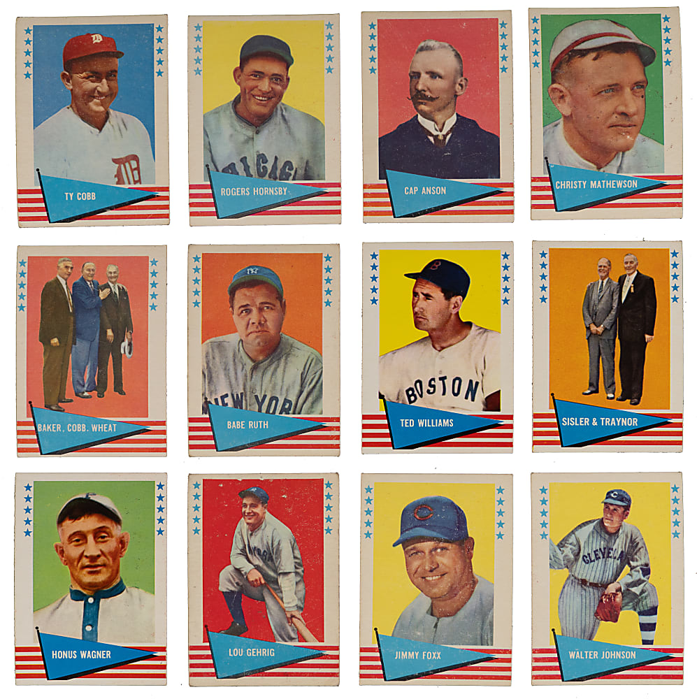1961 Fleer Baseball Greats Complete Set (154)