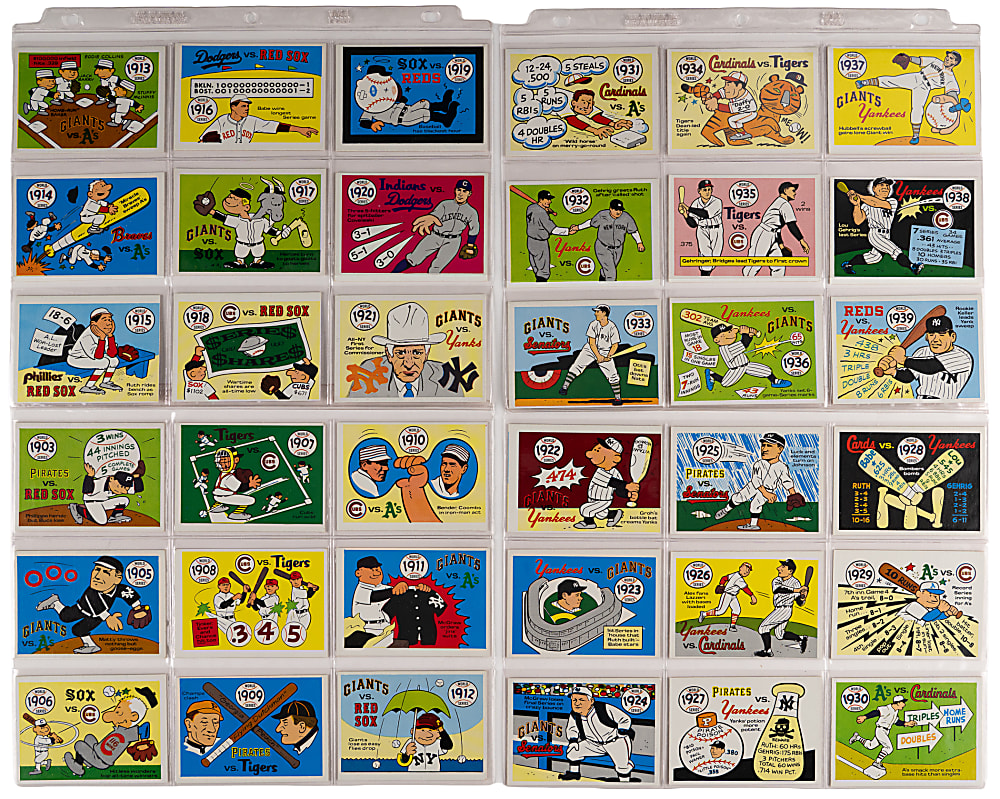 1970-1972 Fleer Complete/Near Set Trio