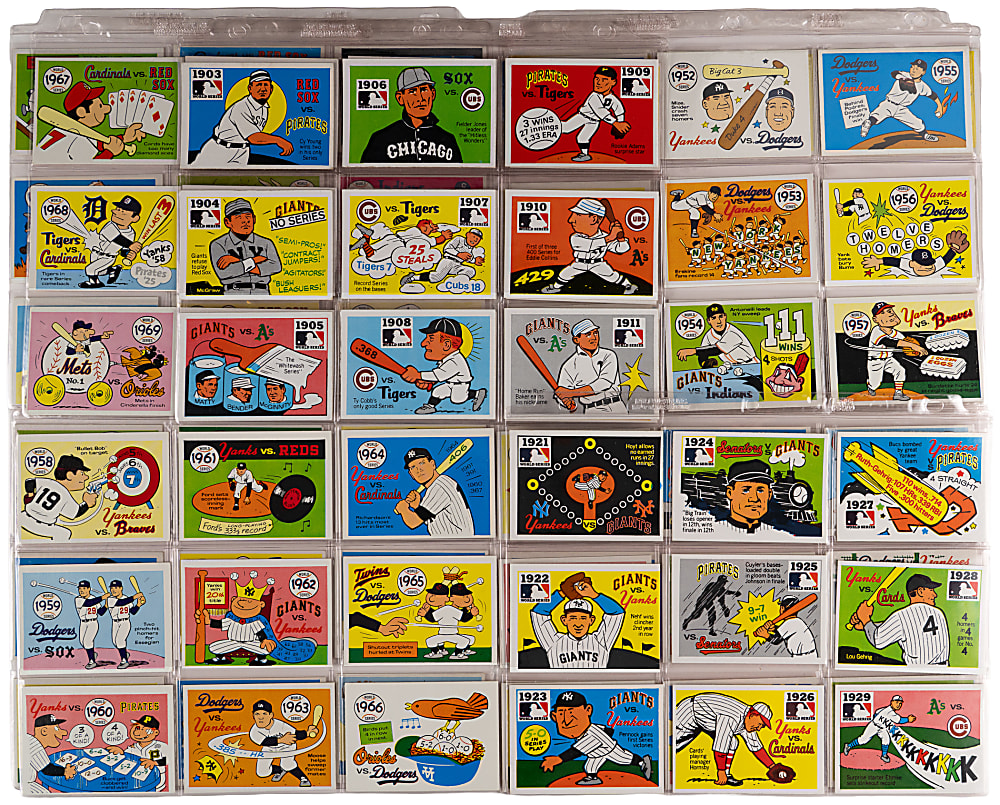 1970-1972 Fleer Complete/Near Set Trio