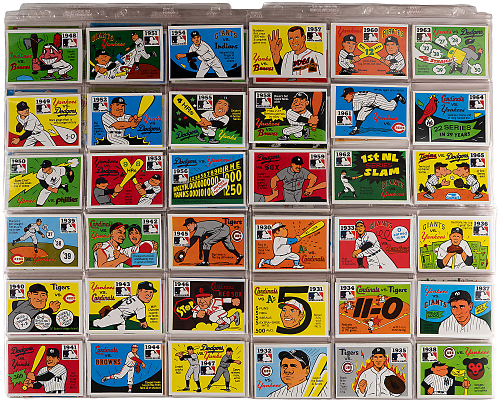 1970-1972 Fleer Complete/Near Set Trio