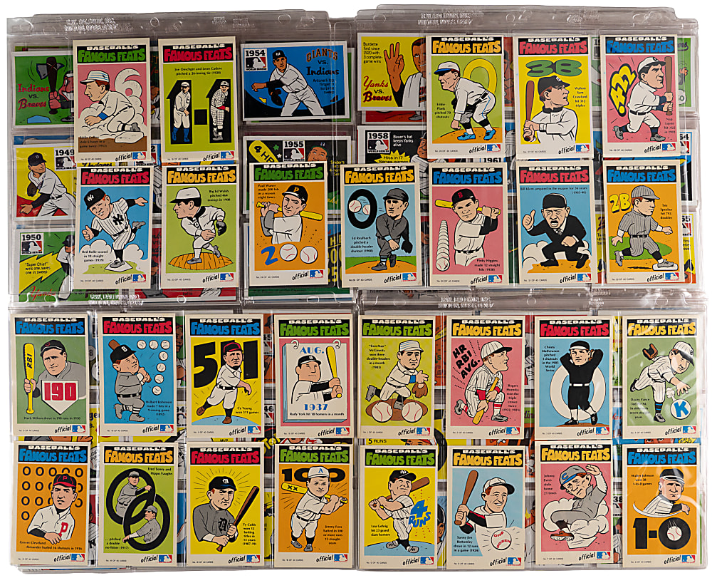 1970-1972 Fleer Complete/Near Set Trio