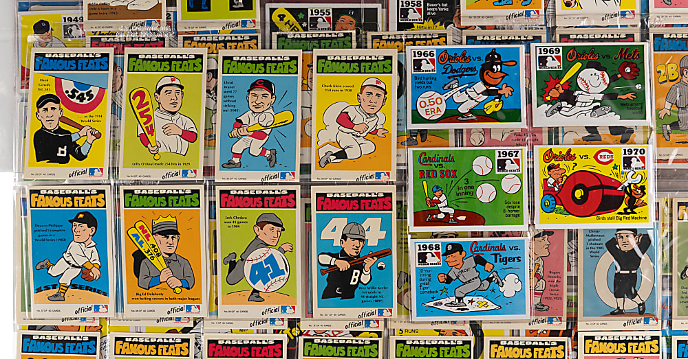1970-1972 Fleer Complete/Near Set Trio