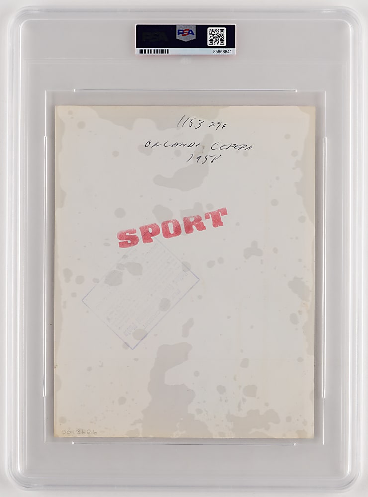 1958 Orlando Cepeda Rookie Era Type I Original News Service Photo - PSA Authentic