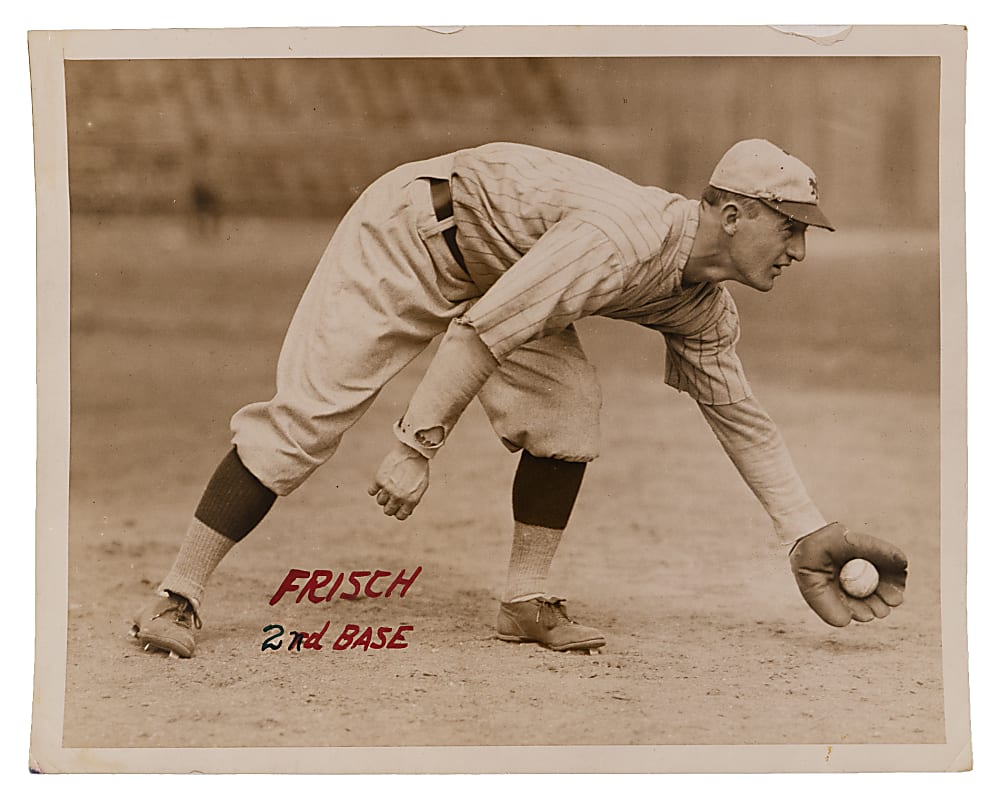 Circa 1919-1921 Frankie Frisch Type I Original News Service Photo - PSA Full LOA (Image Used For a Variety of Types)