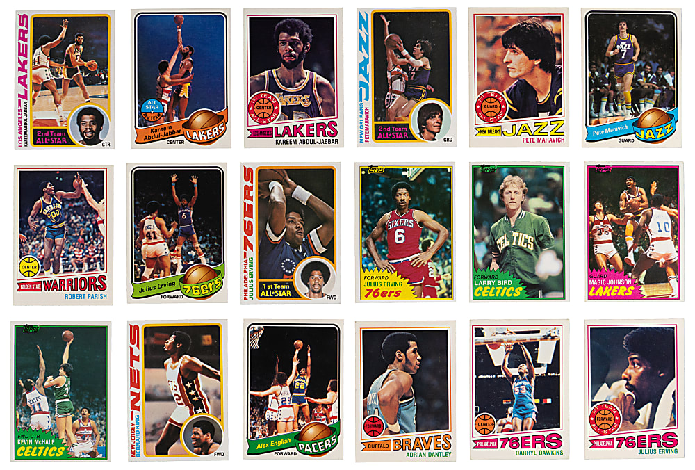 1977-1982 Topps Basketball Complete Sets (4)