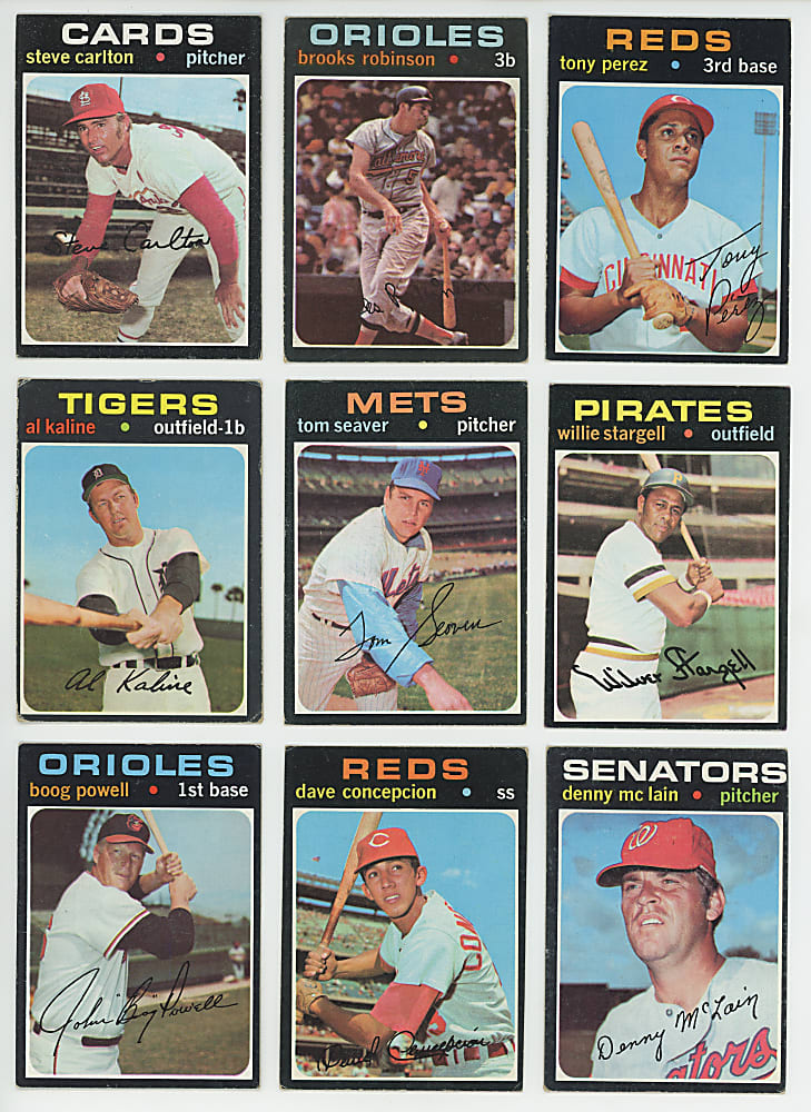 1971 Topps Complete Set (752) Plus Checklist Variation