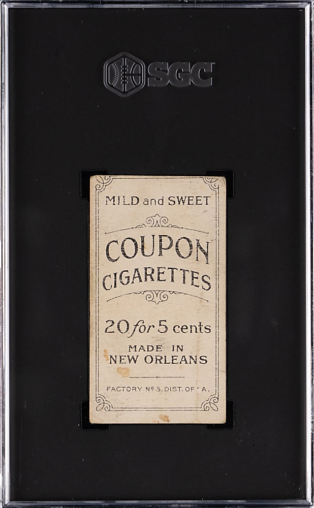 1914 T213-2 Coupon Cigarettes Home Run Baker, Philadelphia Amer. SGC GOOD 2