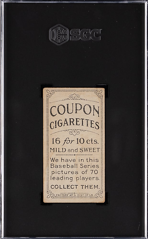 1919 T213-3 Coupon Cigarettes Sam Crawford SGC GOOD+ 2.5