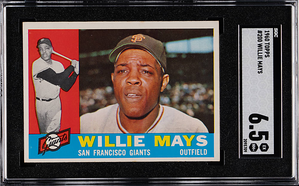 1960 Topps #200 Willie Mays SGC EX/NM+ 6.5