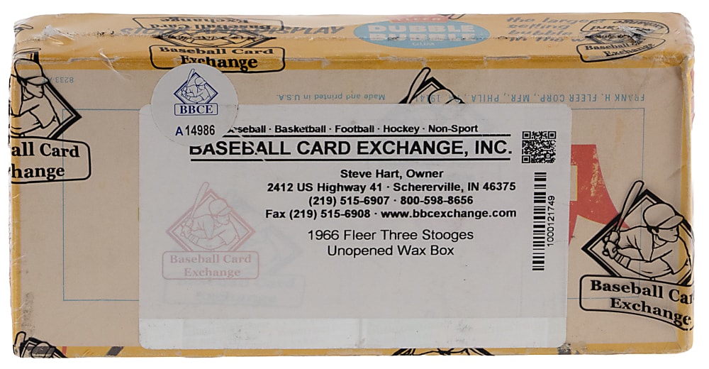 1966 Fleer Three Stooges Unopened Wax Box (24 Packs) - BBCE