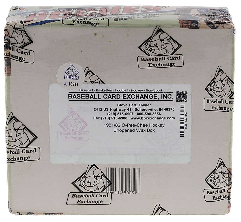 1981-1982 O-Pee-Chee Hockey Unopened Wax Box (48 Packs) - BBCE