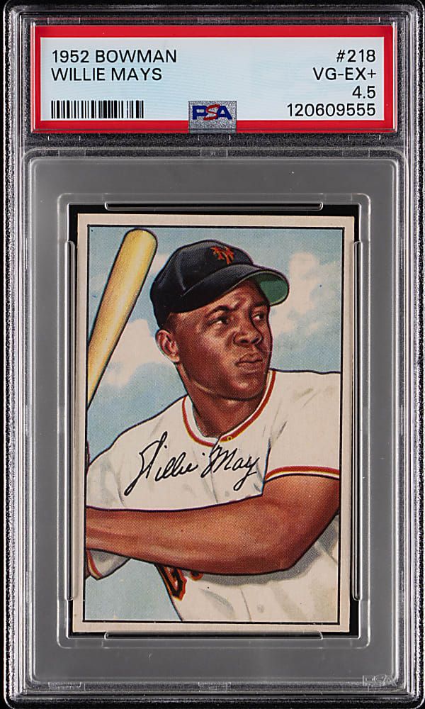 1952 Bowman #218 Willie Mays PSA VG-EX+ 4.5